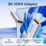 Vention Adaptador 8K HDMI Macho a HDMI Hembra AIVH0 Azul
